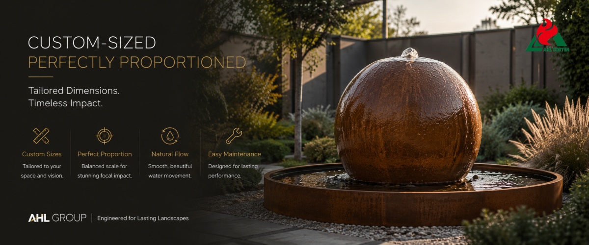 custom corten water feature for sale